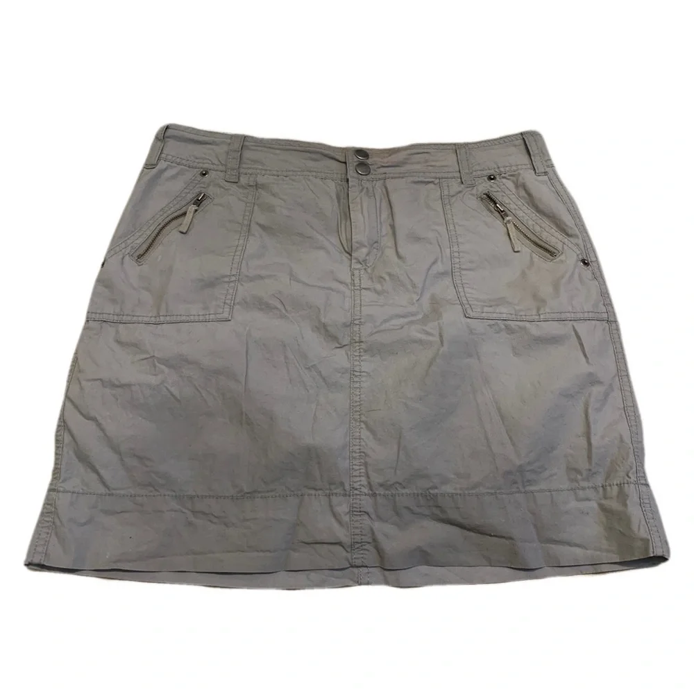 JESSICA Gray Cotton Skort - Size 12 - Versatile & Comfy - Picture 1 of 6